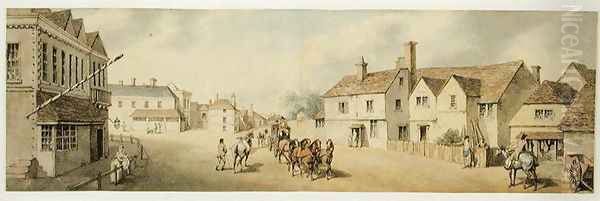 A Coach and Four Passing through Chippenham Wiltshire - view 1