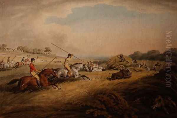 The Hog Chase Across Fields - view 1