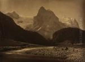 Le Wellhorn Et Le Glacier Derosenlaui by Adolphe Braun