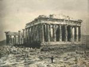 Athenes. Le Parthenon by Adolphe Braun