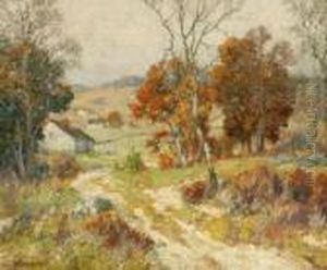 The Village Road by Maurice Braun