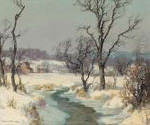 The Farm In Winter by Maurice Braun