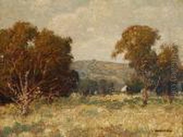 Summer Landscape With Houses - view 1