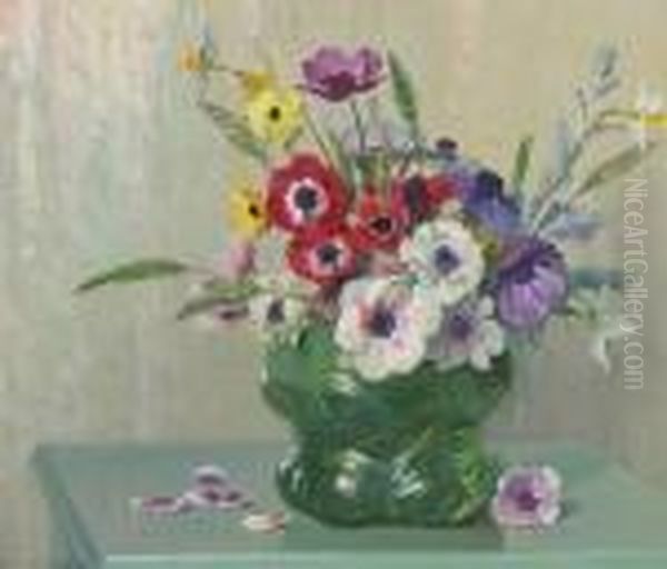 Anemones And Daffodils - view 1