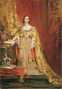 Queen Victoria 1819-1901 Taking the Coronation Oath