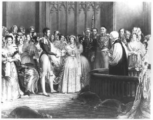 Marriage of Queen Victoria 1819-1901 and Prince Albert 1819-61 at St Jamess Palace on 10th February 1840 by Sir George Hayter