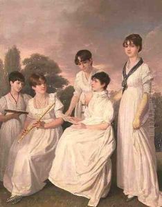 Portrait of a Mother and Her Four Daughters by Sir George Hayter