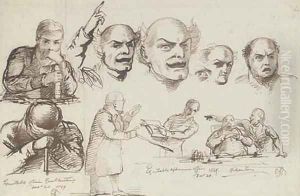 Studies made at the General Court of the Equitable Society on the 18th and 20th December, 1849 (one illustrated)