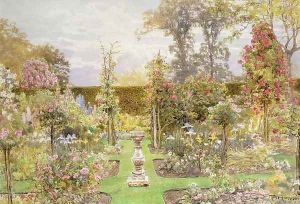 The Sun Dial in the Rose Garden by Thomas H. Hunn