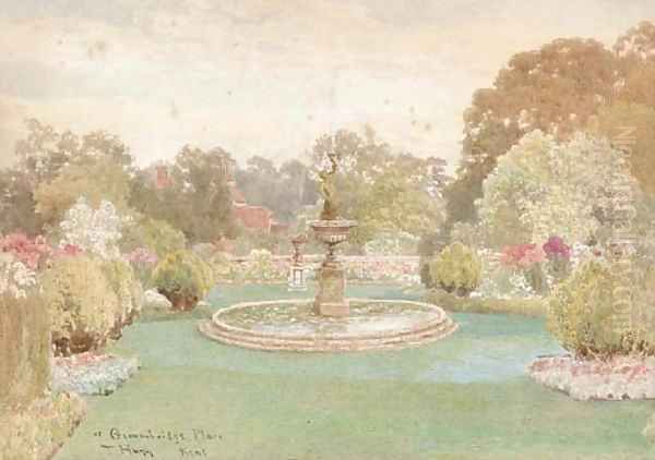 The fountain at Groombridge Place, Kent (illustrated); and The walled garden - view 1
