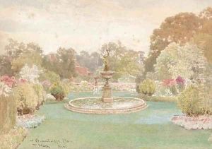 The fountain at Groombridge Place, Kent (illustrated); and The walled garden The fountain at Groombridge Place, Kent (illustrated); and The walled garden
