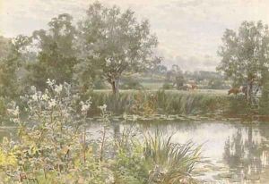 A peaceful stretch of the river by Thomas H. Hunn