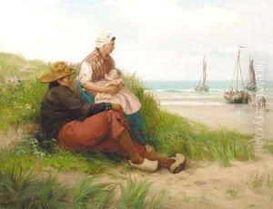 The Dutch fisherman's family awaiting the return of the fleet