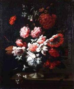 Still life of flowers in an urn 2