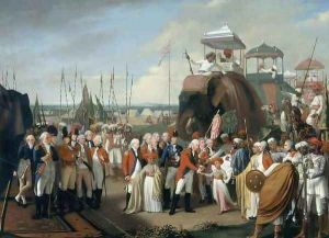 The reception of the Mysorean Hostage Princes by Lieutenant General Lord Cornwallis 1738-1805