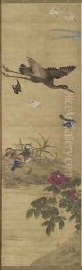 Birds and Flowers Qing Dynasty 2 by Wu Huan