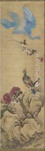 Birds and Flowers Qing Dynasty by Wu Huan