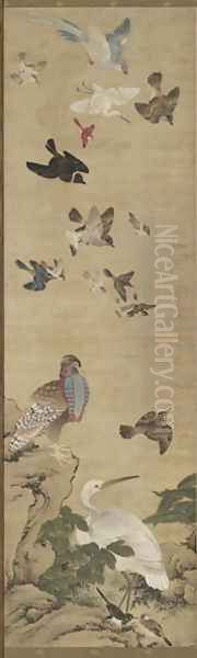 Birds and Flowers Qing Dynasty Kangxi Period 7 - view 1