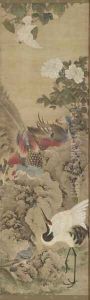 Birds and Flowers Qing Dynasty Kangxi Period 3 by Wu Huan