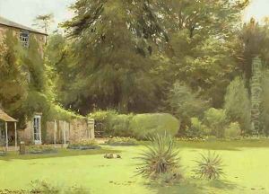 A Summers Lawn by Laurits Bernard Holst