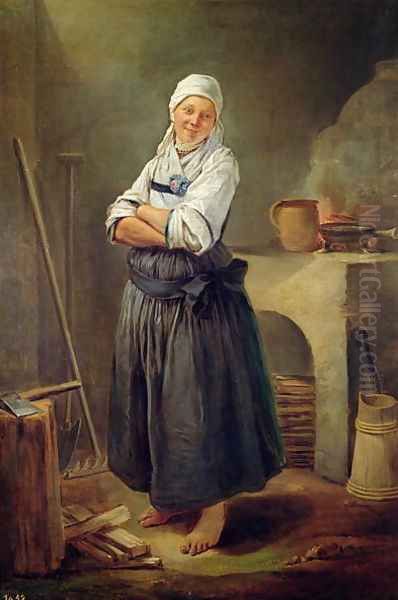 A Saxon Villager in her Kitchen - view 1