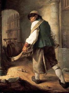 A Villager by Charles-Francois Hutin