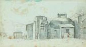 Deux Vues Des Thermes De Diocletien, Recto-verso