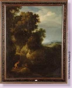 Pecheurs A La Cascade by Bartholomeus Breenbergh