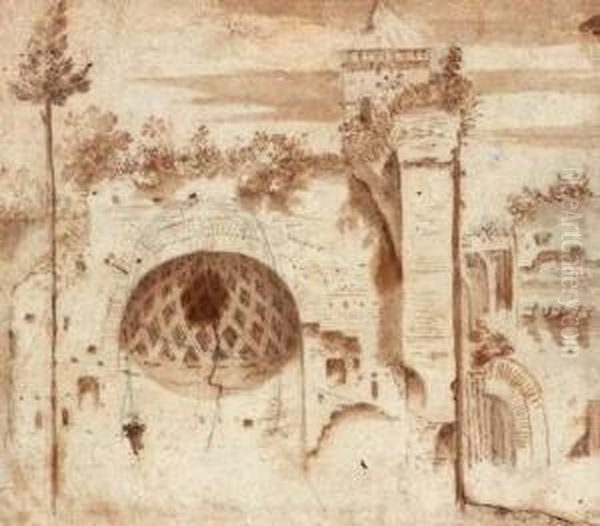 Paysage De Ruines En Italie - view 1