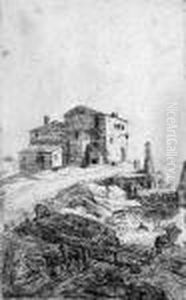 Der Inn Bei Prima Porta by Bartholomeus Breenbergh
