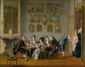 Card Party in the Home of Elis Schroderheim by Pehr Hillestrom