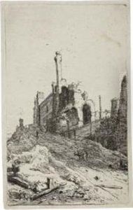 Ruins Of Palaces At Tivoli by Bartholomeus Breenbergh