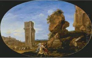 Jacob Wrestling With The Angel by Bartholomeus Breenbergh