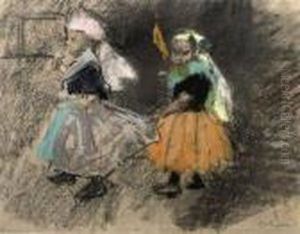 Hartjesdag: Children On Hartjesdag by George Hendrik Breitner