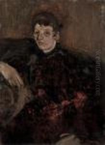 Portrait Of Marie Breitner, Wife Of The Artist by George Hendrik Breitner