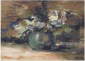A Still Life With Daisies In A Vase by George Hendrik Breitner