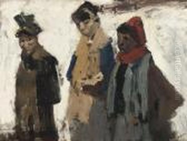 Drie Vrouwen In De Sneeuw: In The Snow, Amsterdam - view 1