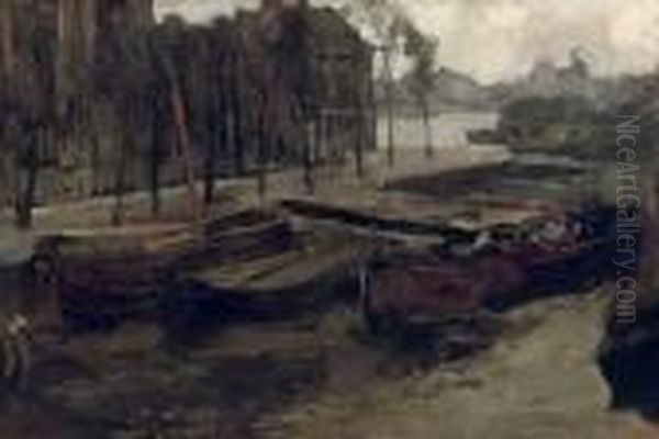 The Kalkmarkt In Winter, Amsterdam - view 1