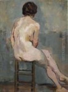 Female Nude. by George Hendrik Breitner