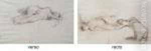 Reclining Nude- A Study by George Hendrik Breitner
