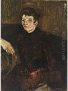A Portrait Of Marie Breitner, Wife Of The Artist by George Hendrik Breitner