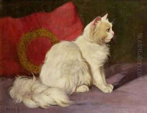 White Persian Cat by Arthur Heyer