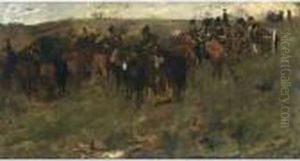 Rijdende Artillerie Met Vossen-batterij" by George Hendrik Breitner
