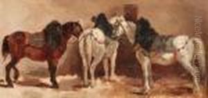 Circus Horses - A Study by George Hendrik Breitner