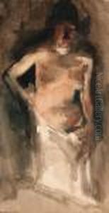A Nude by George Hendrik Breitner