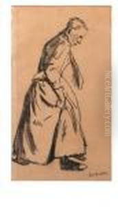 A Woman Passing By - A Study