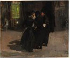 Oude Kerksplein, Amsterdam by George Hendrik Breitner