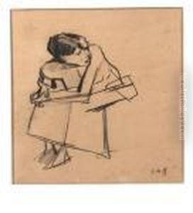 Hurkend Vrouwtje - A Sketch Hurkend Vrouwtje - A Sketch
