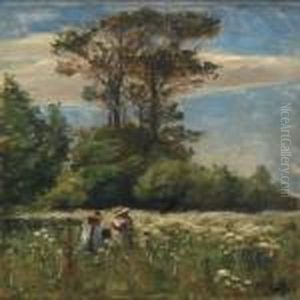 Two Girls On A Meadow