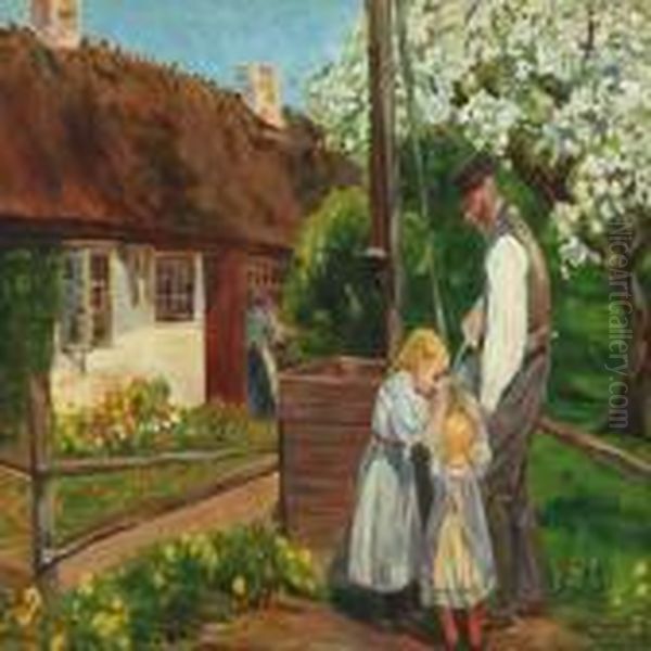 Sommerlandscape With Persons - view 1